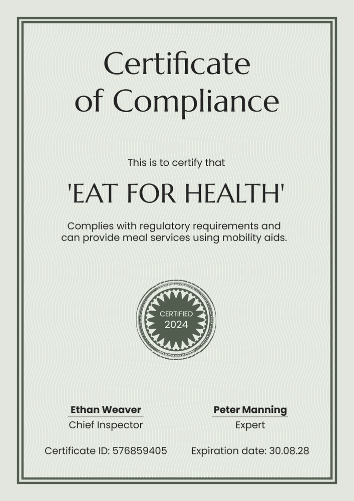 Check out our chic compliance certificate template portrait