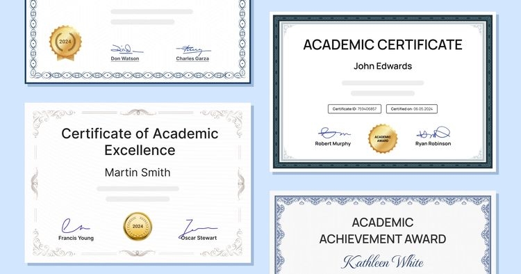 15 Academic Certificate Templates to Get for Free cover image