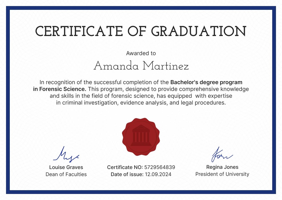 Exquisite professional graduation certificate template landscape