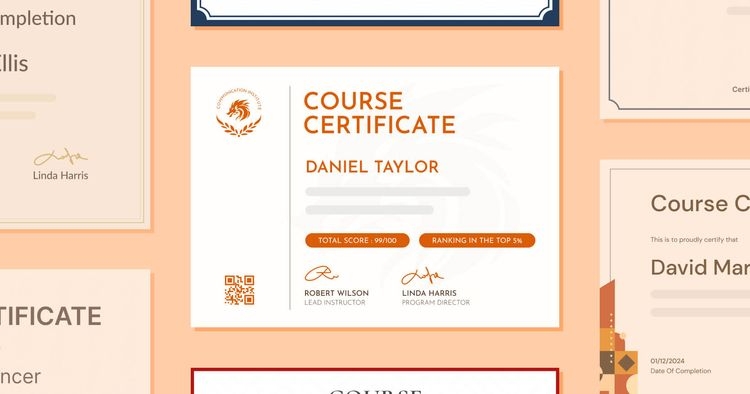 15 Course Certificate Templates to Get for Free cover image