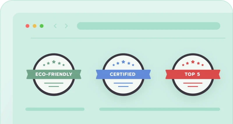 Digital badges for website