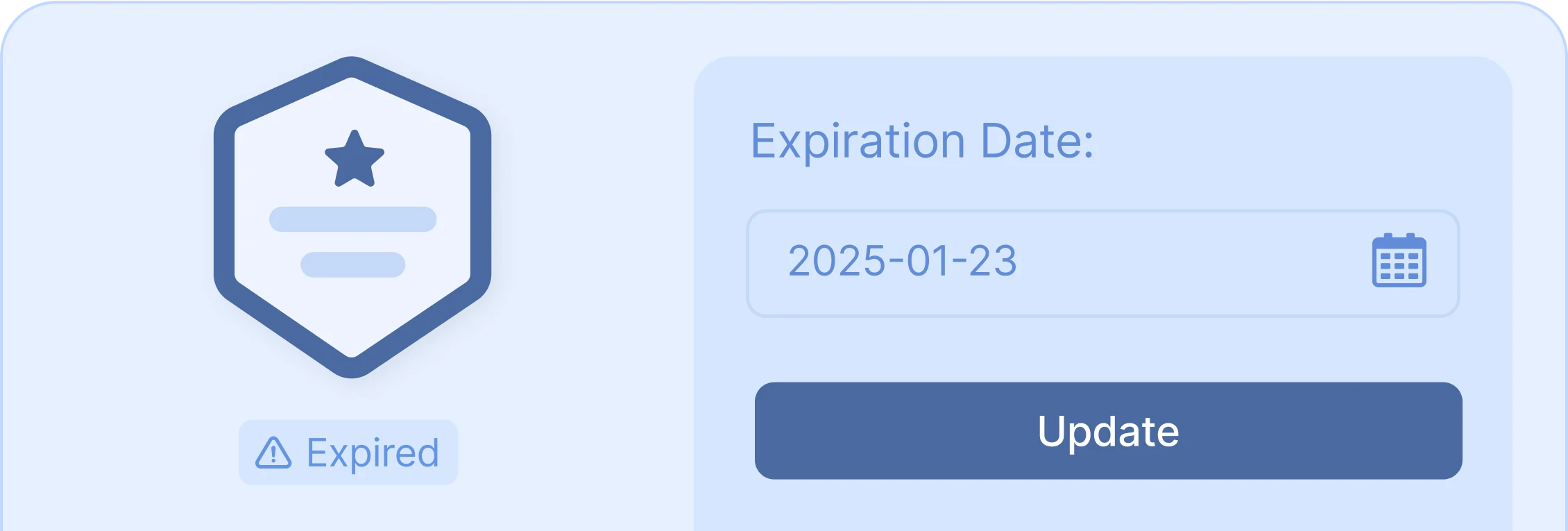 Set expiry dates for badges