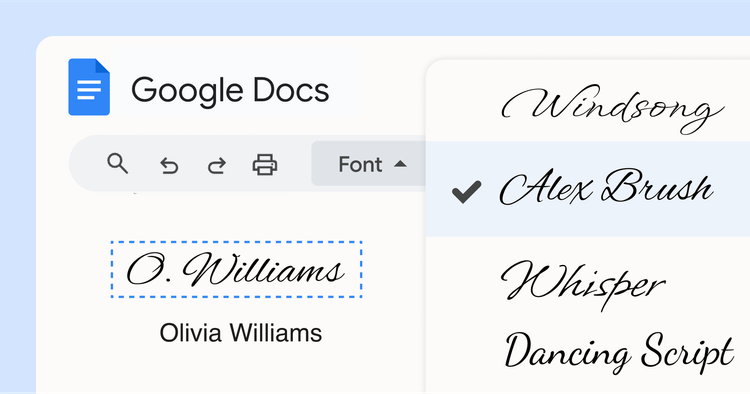 30 Best Signature Fonts Google Docs You Can Use for Free cover image