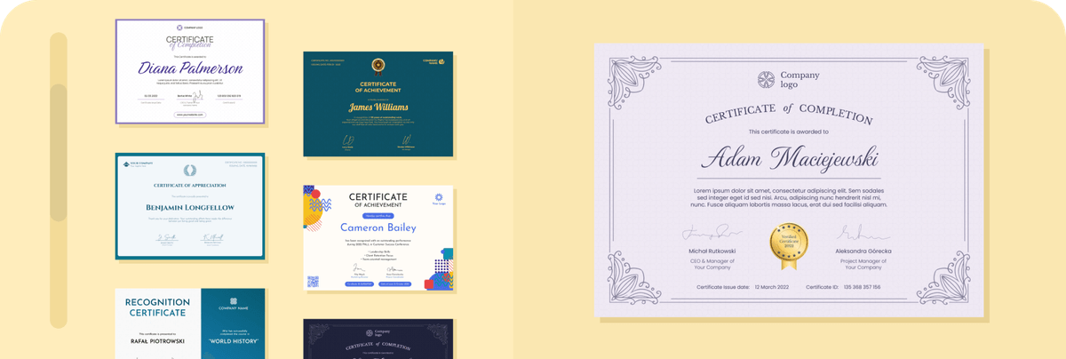 Certificate Templates