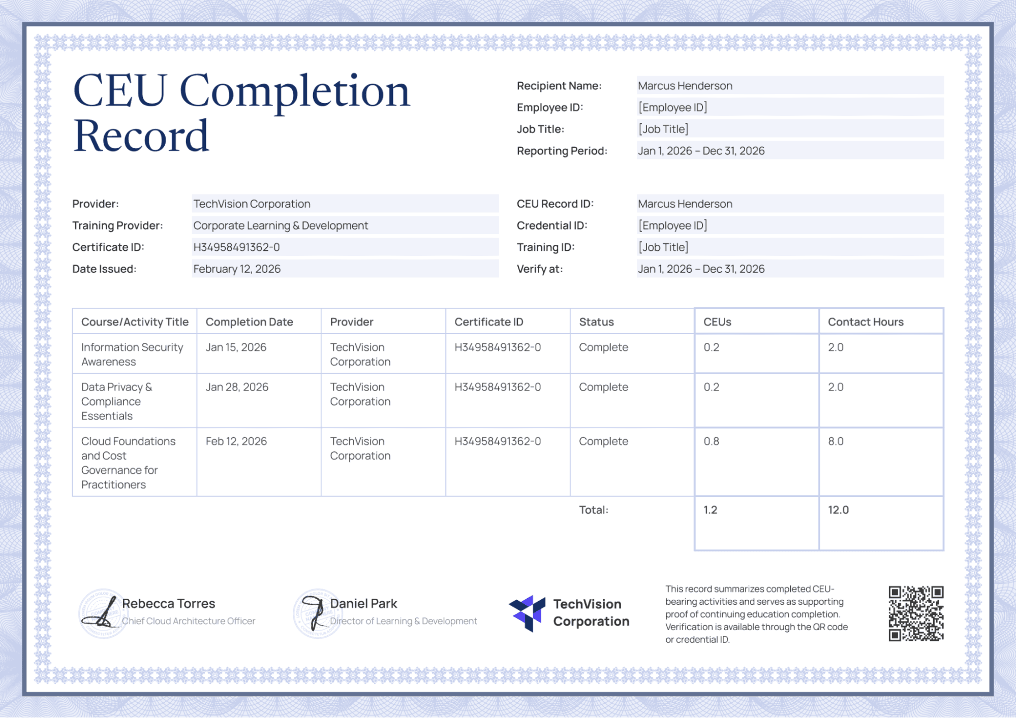 Violet CEU Tracker image 1