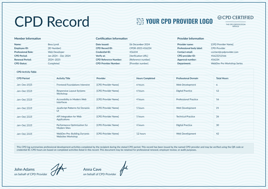 Cerulean CPD Record image 1