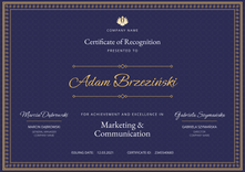 purple formal certificate of recognition landscape 12368
