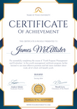 blue professional certificate of course portrait 12802