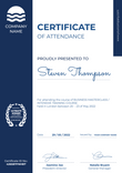 blue simple certificate of course portrait 12637