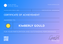purple modern certificate of achievement landscape_12803