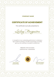 olive formal certificate of achievement portrait 12719