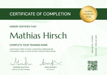 green formal certificate of webinar landscape 12934