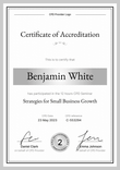 Professional and sleek CPD certificate template portrait