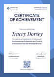 Universal and simple certificate of achievement portrait