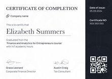 Practical and professional completion certificate template landscape