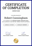 Timeless and professional certificate completion template portrait