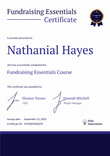 Structured and professional non-profit certificate template portrait