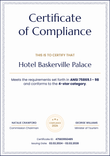 Deluxe and professional compliance certificate template portrait