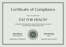  Check out our chic compliance certificate template landscape
