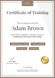 Elegant and professional CE certificate template portrait