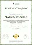 Plain and professional CE certificate template portrait