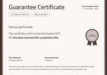Professional and elegant warranty certificate template landscape