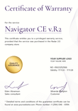Professional and polished warranty certificate template portrait