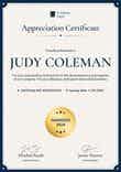 Basic and professional certificate of appreciation template portrait