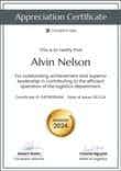 Minimalistic and professional certificate of appreciation portrait