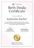 Editable and professional doula certificate template portrait