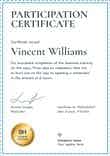 Delicate and professional workshop certificate template portrait