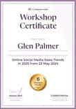 Personalized and professional workshop certificate template portrait