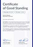 Formal and professional certificate of good standing template portrait