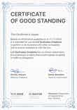 Prestigious and professional certificate of good standing template portrait