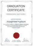 Simple professional graduation certificate template portrait