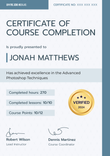 Versatile and professional course certificate template portrait