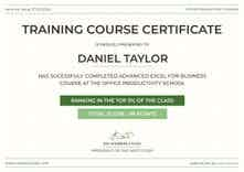 Refreshing and simple course certificate template landscape