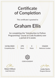 Elevated and simple course certificate template portrait