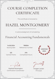 Harmonious and formal course certificate template portrait