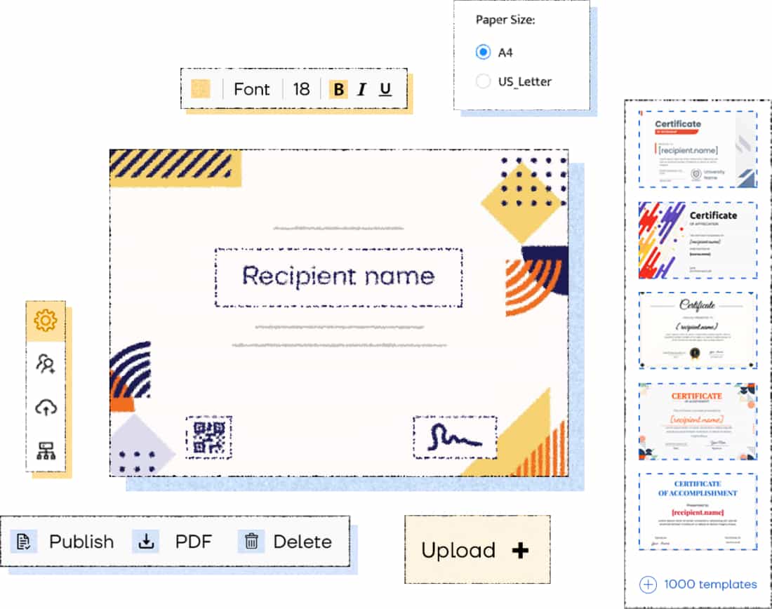 how to create a certificate template