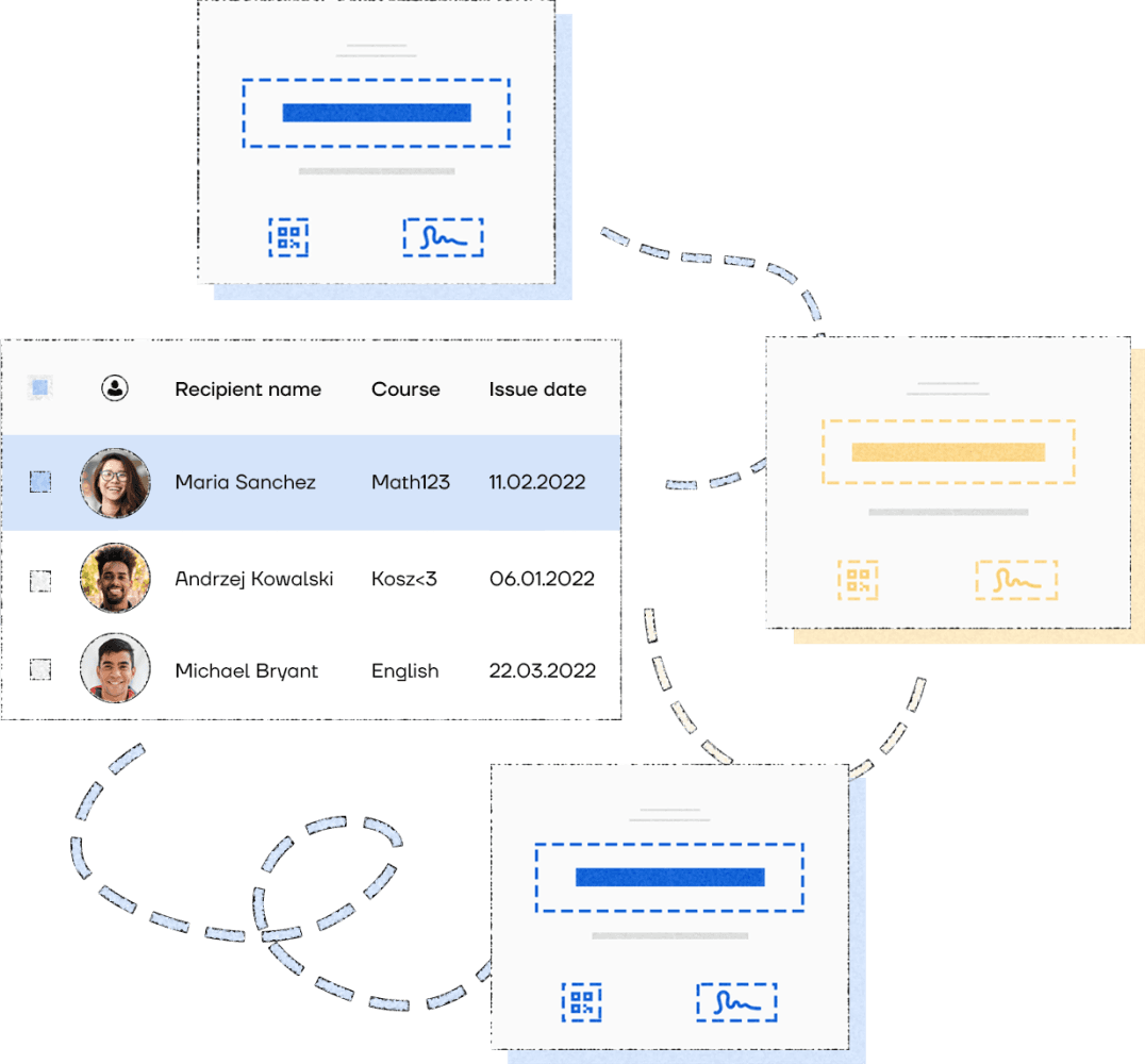 Mass generation of certificates with dynamic attributes - picture #1