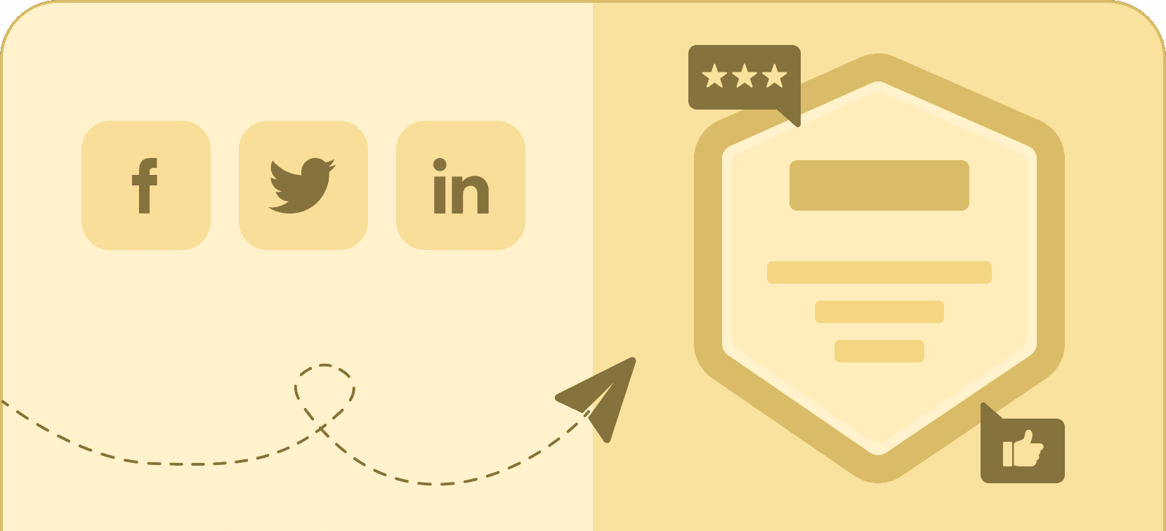 Social media buttons - Certifier features