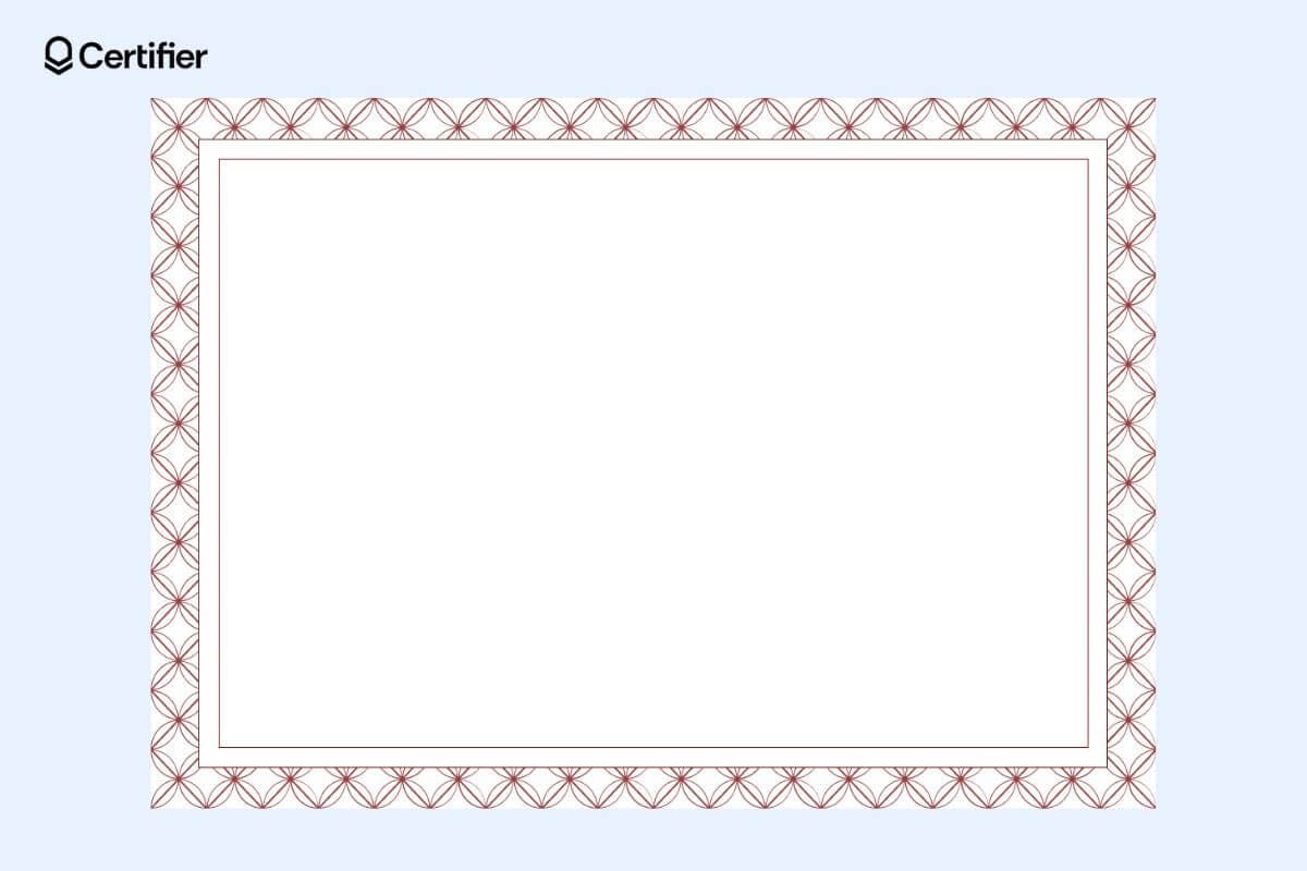 Abstract lines swoosh certificate border with colorful pattern texture, suited for modern certificate border template.