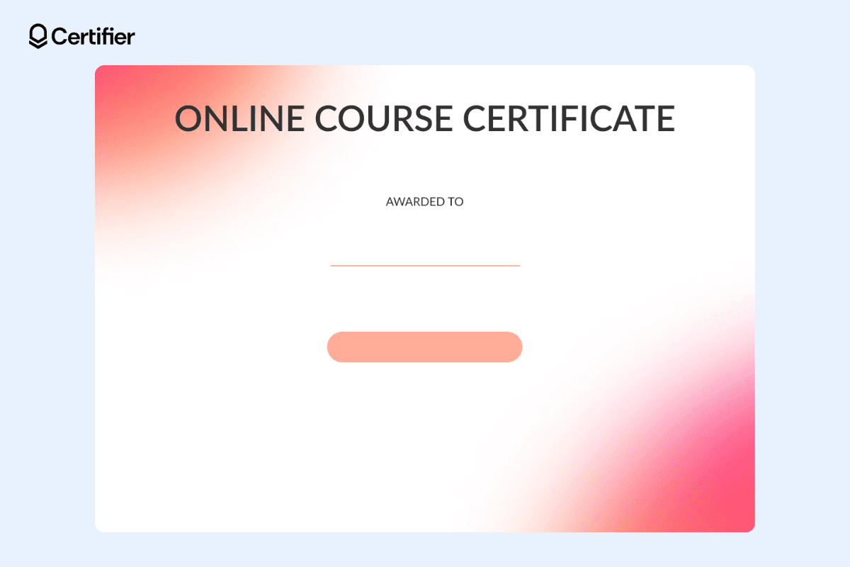 Abstract background for certificates png with red and pink gradient corners on a white background.