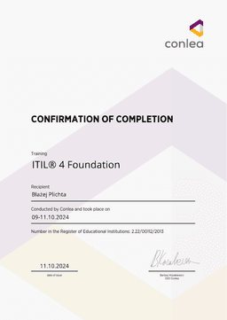 conlea – Confirmation of Completion