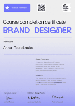 Design Practice – Course Completion Certificate