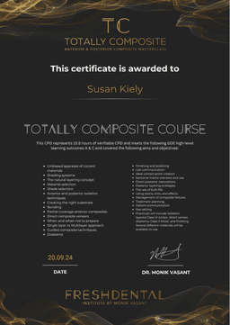 Totally Composite – Certificate of Award