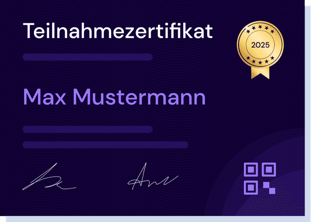 Blue CTA certificate