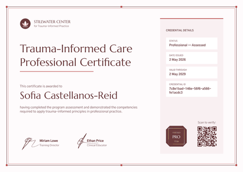 Trauma-Informed Care Professional Certificate