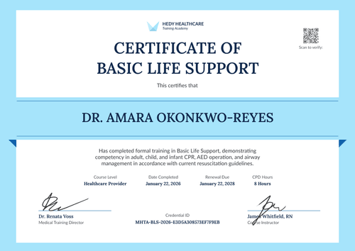 Healthcare Provider BLS Certificate